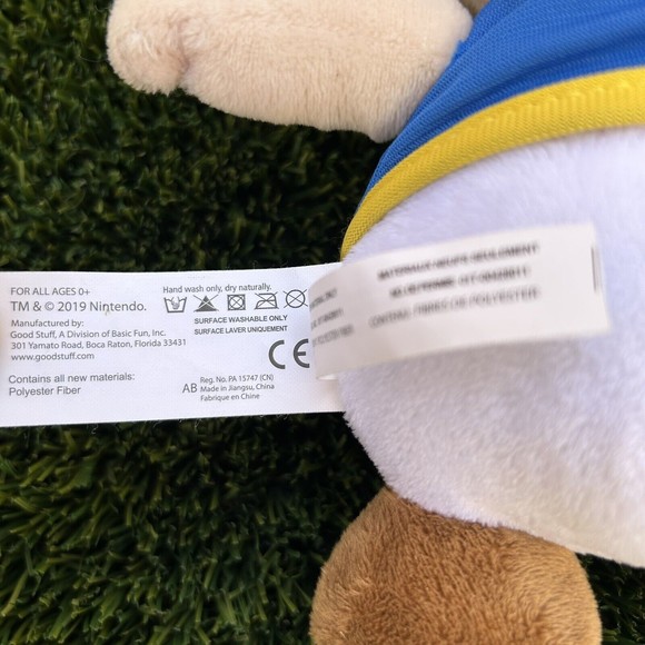 Toad Plush Soft Cuddly Toy Medium Super Mario Nintendo Mushroom 11” - Picture 8 of 10